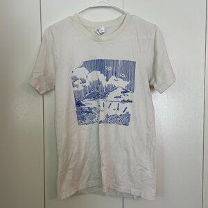 SMALL Mountain Sketch CAAMP 2023 Tour Official Concert White T-Shirt